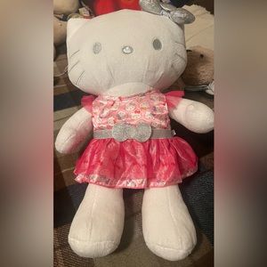 Build a bear worshop hello kitty has a heart that beats  has a dress